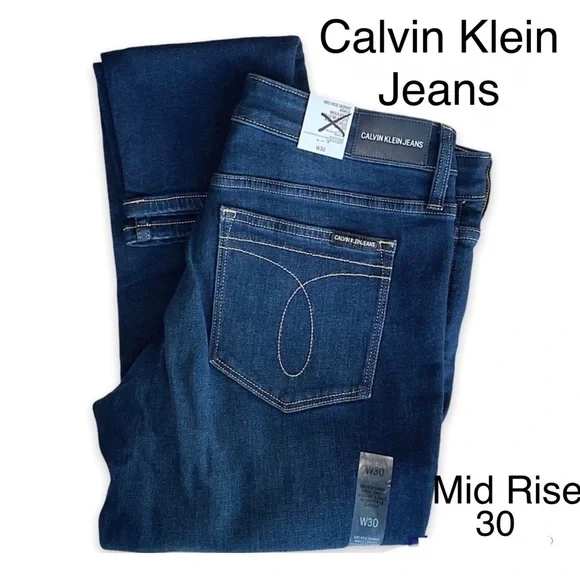 Calvin Klein Jeans Mid Rise Skinny Ankle 30 - Picture 4 of 5